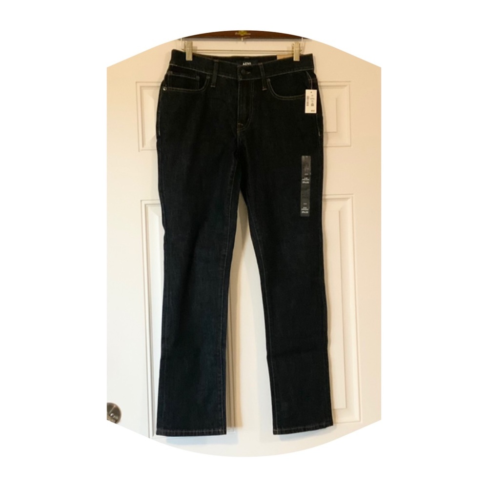 Aero Slim Straight Jeans Size 29 x 30 Men’s Dark Wash Denim Jeans NWT